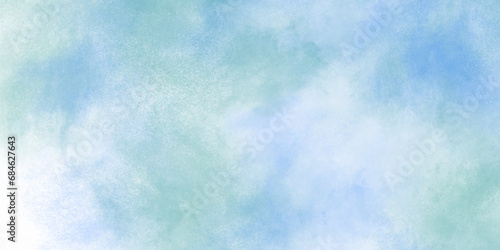 Sky blue abstract watercolor background, Watercolor shading brush background Texture with tie dye effect.