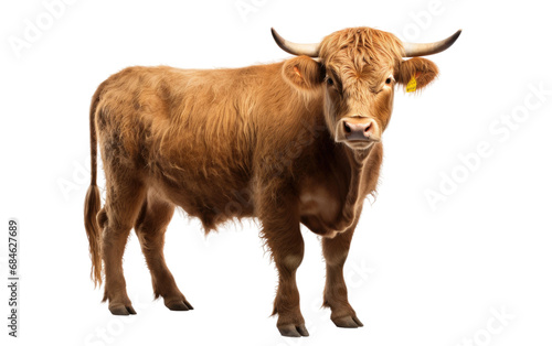 Tarentaise Cattle Robust Heritage Isolated on a Transparent Background PNG