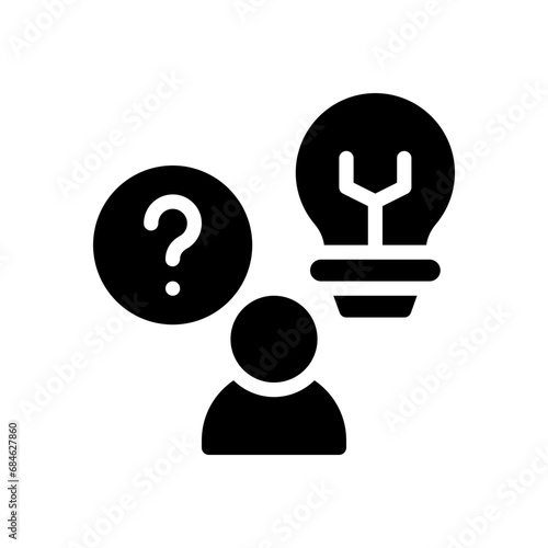curiosity glyph icon