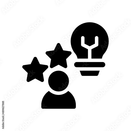 enthusiasm glyph icon
