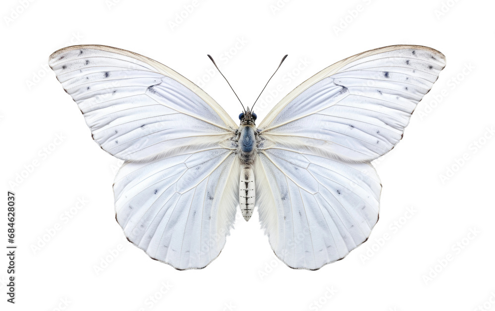 Naklejka premium White Witch Butterfly Isolated on a Transparent Background PNG