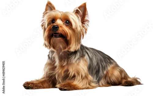 Yorkshire Terrier Dog Isolated on a Transparent Background PNG