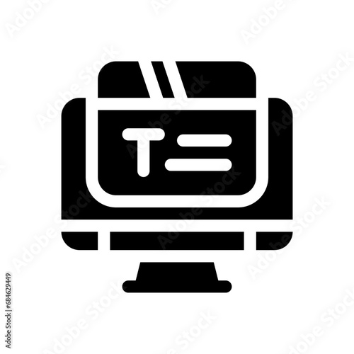 blogging  glyph icon