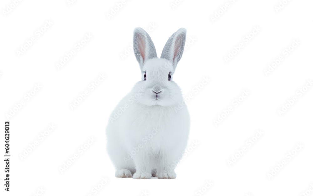 Arctic rigid Tundra Hares Isolated on a Transparent Background PNG