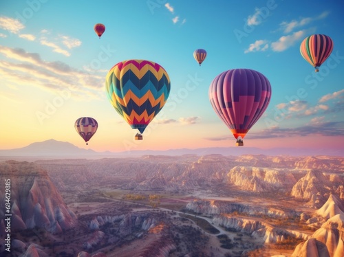 hot air balloons in cappadocia © olegganko