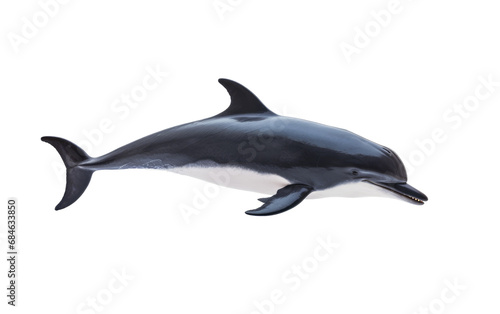 False Killer Whales Cooperative Oceanic Predators Isolated on a Transparent Background PNG