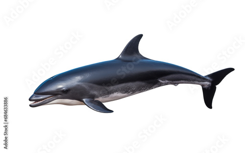 False Killer Whales Cooperative Oceanic Predators Isolated on a Transparent Background PNG