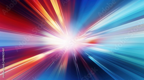 Modern futuristic abstract dynamic high speed light rays movement background..