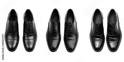 pairs of leather shoes,men accessories,isolated on white and transparent background