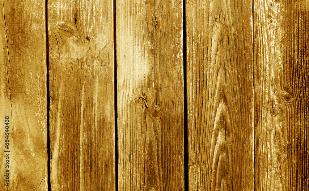 Naklejka premium Grunge orange wood board fence or wall pattern.