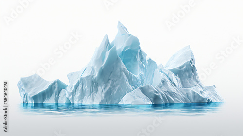 Iceberg isolated on white background © Natia