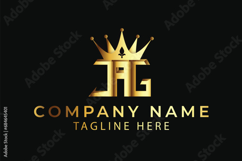 JAG  JAG lettermark logo  JAG wordmark logo  JAG monogram logo JAG with crown