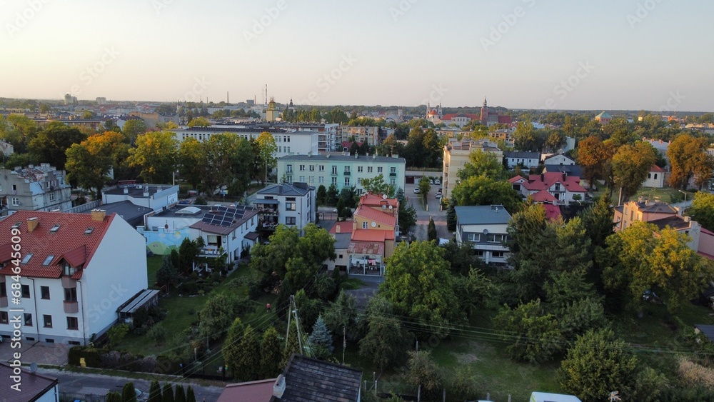 Piotrkow Trybunalski Aerial perspective City View