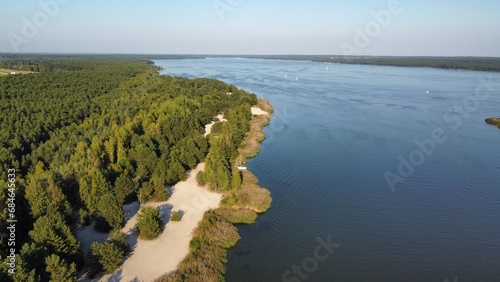 Zalew Sulejowski Plaza Bronisławów Dron 