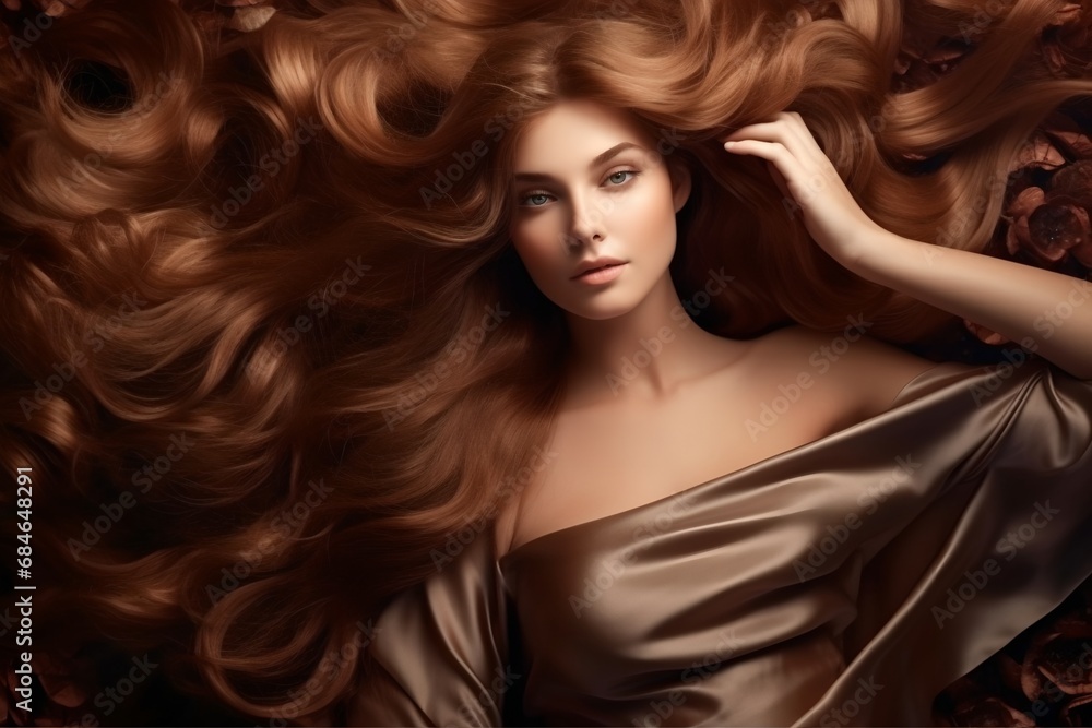 Beautiful woman with shiny long hair. Beautiful woman with shiny long hair.