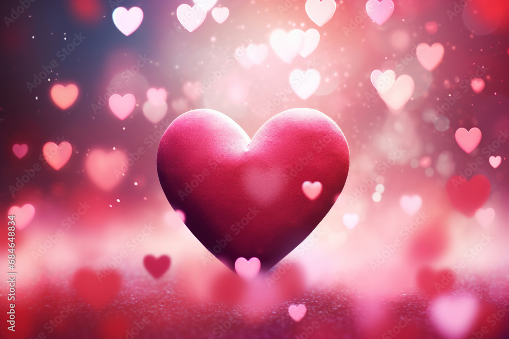 Beautiful Heart Valentine's Day red Background. Romantic, Lovely Valentine's Background Wallpaper. Ideal for Holiday Banners or Poster Beautiful Heart Valentine's Day red Background. Romantic, Lovely Valentine's Background Wallpaper. Ideal for Holiday Banners or Poster