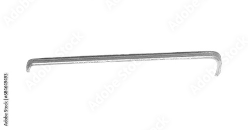 Tableau sur toile Macro staples isolated on white, clipping path