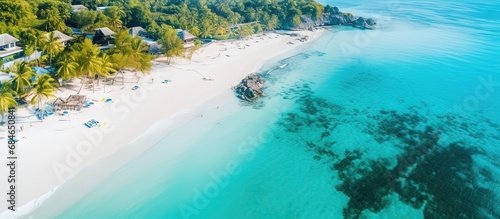 A stunning bay in a tropica...