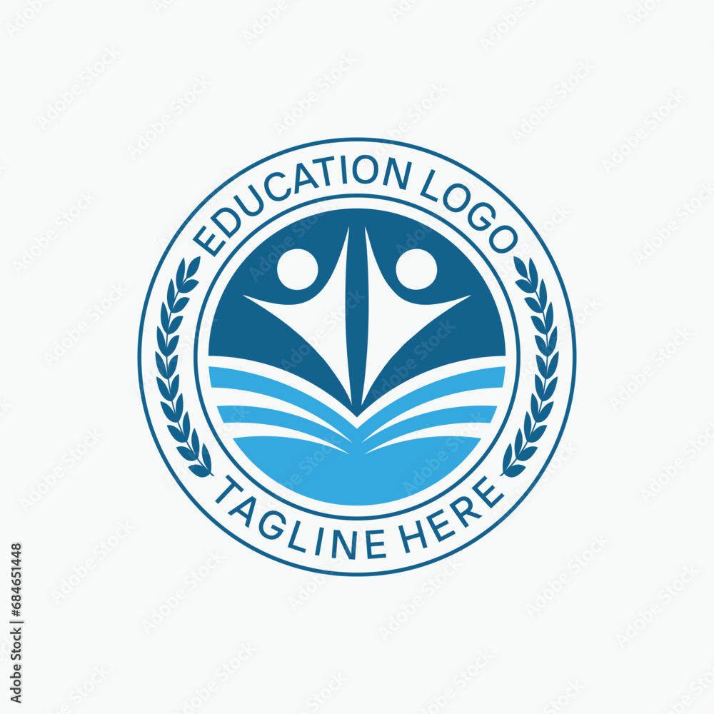 education, university, academy, college and school labels and badge logo design template education, university, academy, college and school labels and badge logo design template