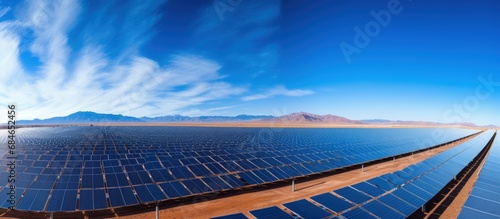 Aerial view of a solar plan...