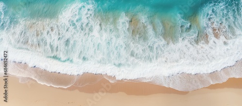 A clear day beach with cras...