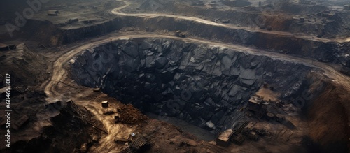 Coal mining from a bird s e...