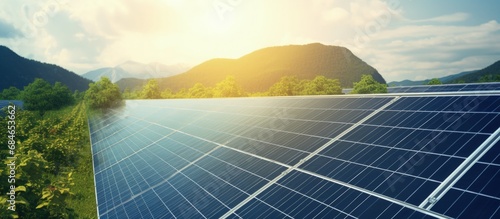 Aerial view of solar panels...