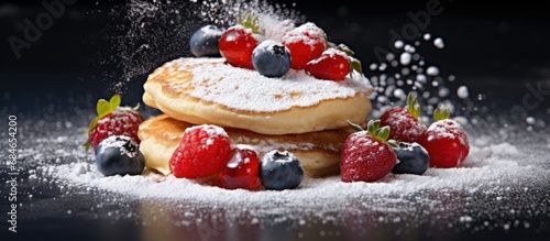Berries topped with powdere...