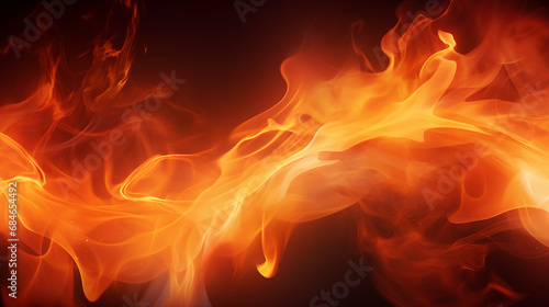 Fire Texture Abstract Blaze Banner Background