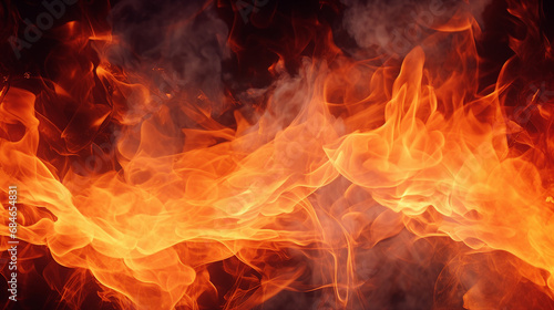 Fire Texture Abstract Blaze Banner Background © Sunanta