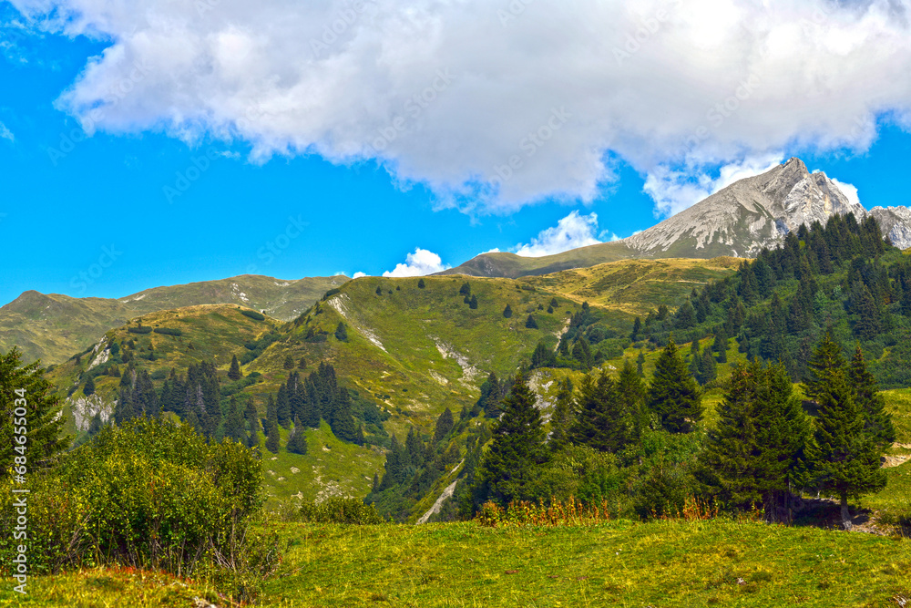 Fototapeta premium Lechquellengebirge in Vorarlberg (Österreich)