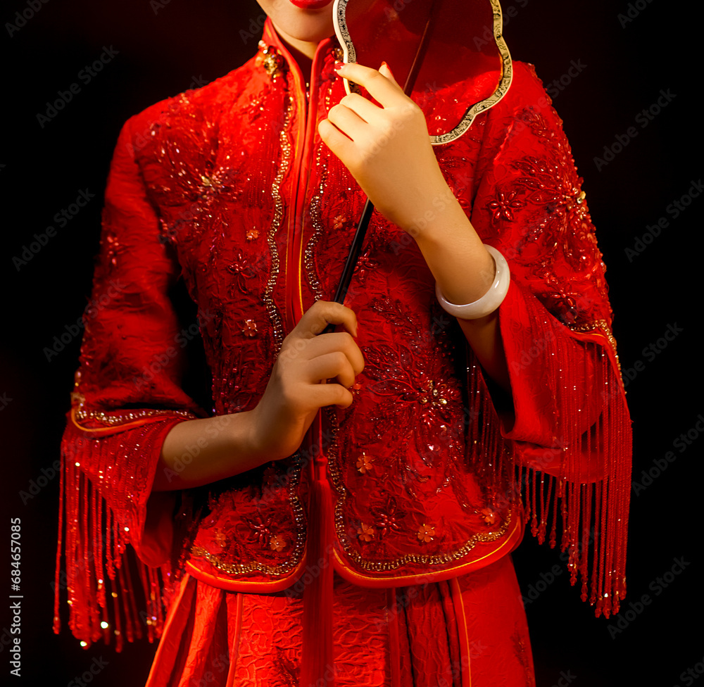 Fototapeta premium woman in red