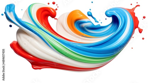 Abstract splash colorful paint