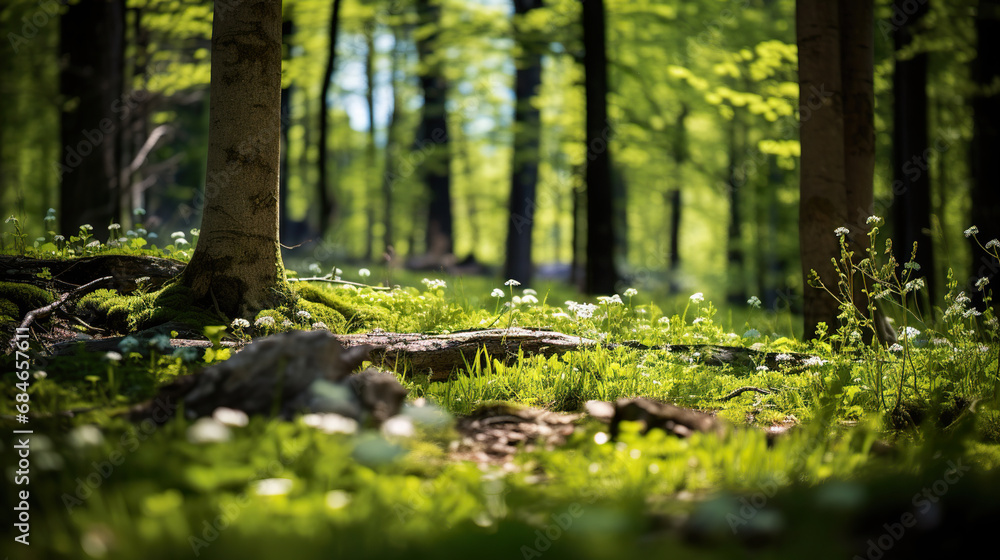 The Lush Green Forest. Generative Ai The Lush Green Forest. Generative Ai
