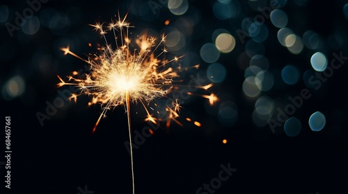 sparkler closeup for festive celebrations and events
