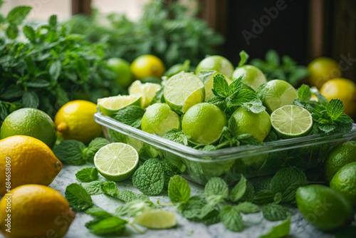limes and lemons on the table © sakda
