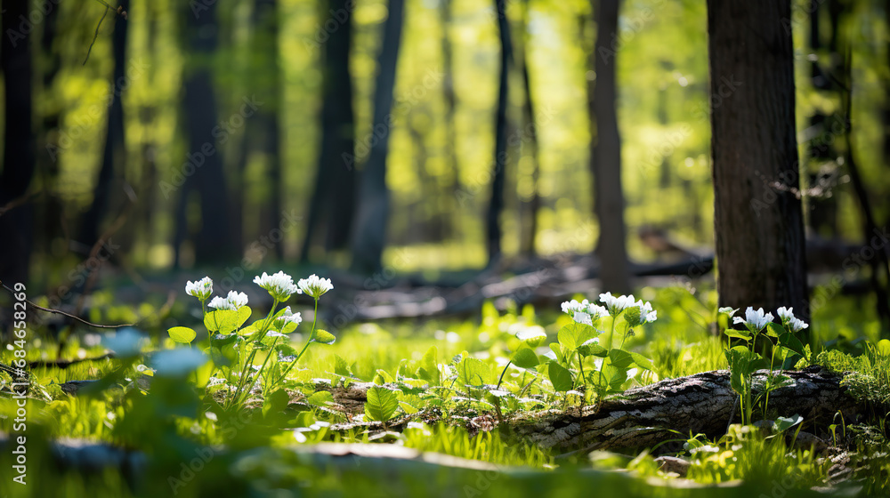 The Lush Green Forest. Generative Ai The Lush Green Forest. Generative Ai