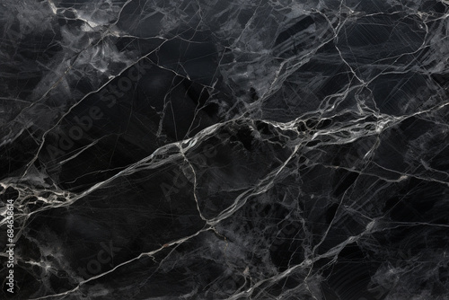 black marble surface texture background illustration. Created with Generative AI 