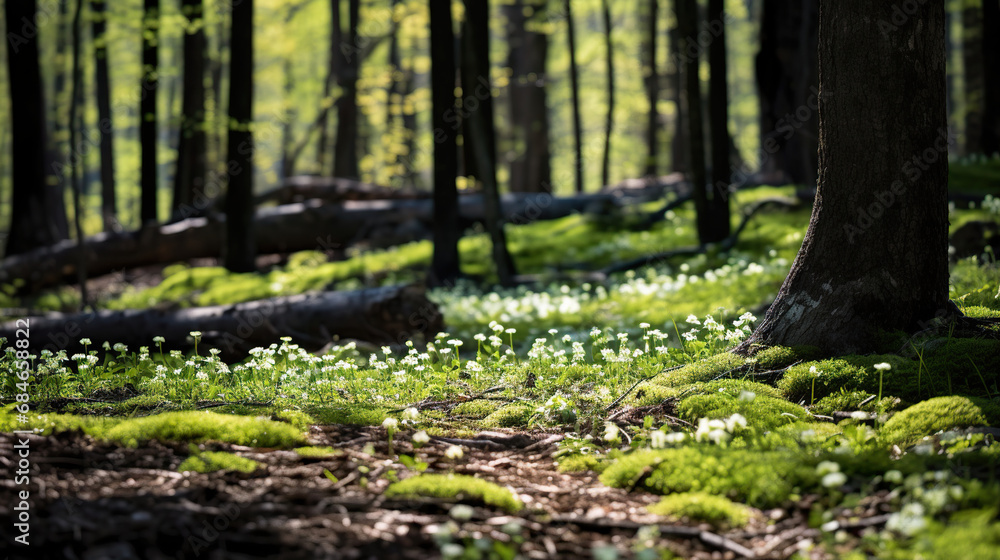 The Lush Green Forest. Generative Ai The Lush Green Forest. Generative Ai