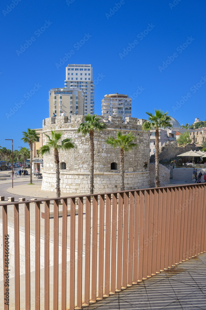 The so called Venetian Tower of Durres at a sunny summer day - Albania