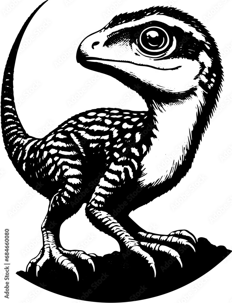 Fototapeta premium Microraptor icon 1