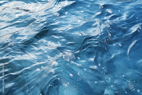Close-Up of Waves on Body of Water