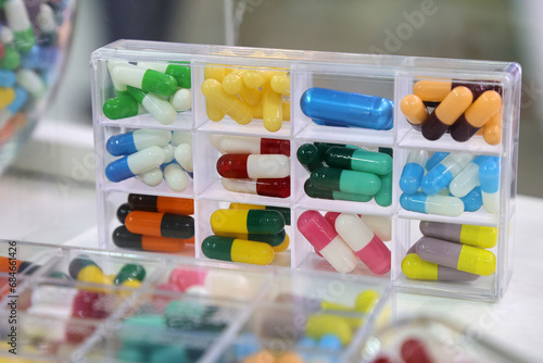 pills in a box