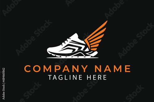 Shoes selling logo, sneakers logo, boot logo