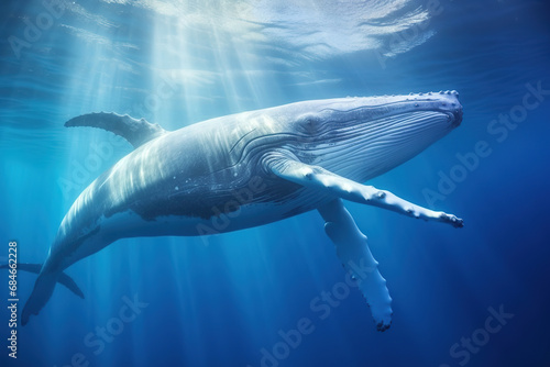 view of whale snorkeling in vavau tonga photo