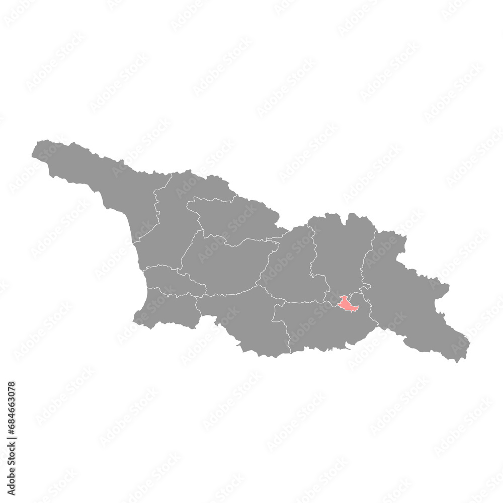 Obraz premium Tbilisi city map, administrative division of Georgia. Vector illustration.