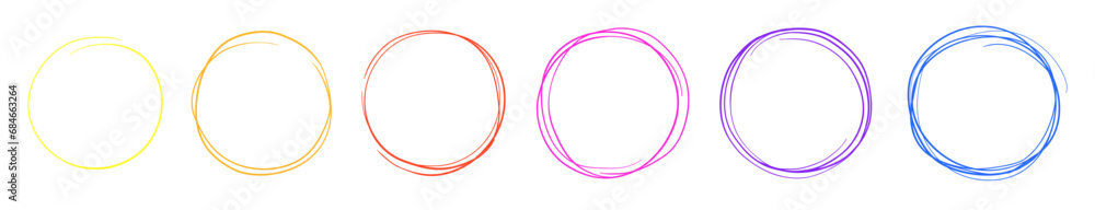 Set of hand drawn sketchy circular scribble circles , pencil or pen handwritten. Collection of isolated doodle design elements for logo, sign, emblem, frame, border. Abstract vector illustration. Set of hand drawn sketchy circular scribble circles , pencil or pen handwritten. Collection of isolated doodle design elements for logo, sign, emblem, frame, border. Abstract vector illustration.