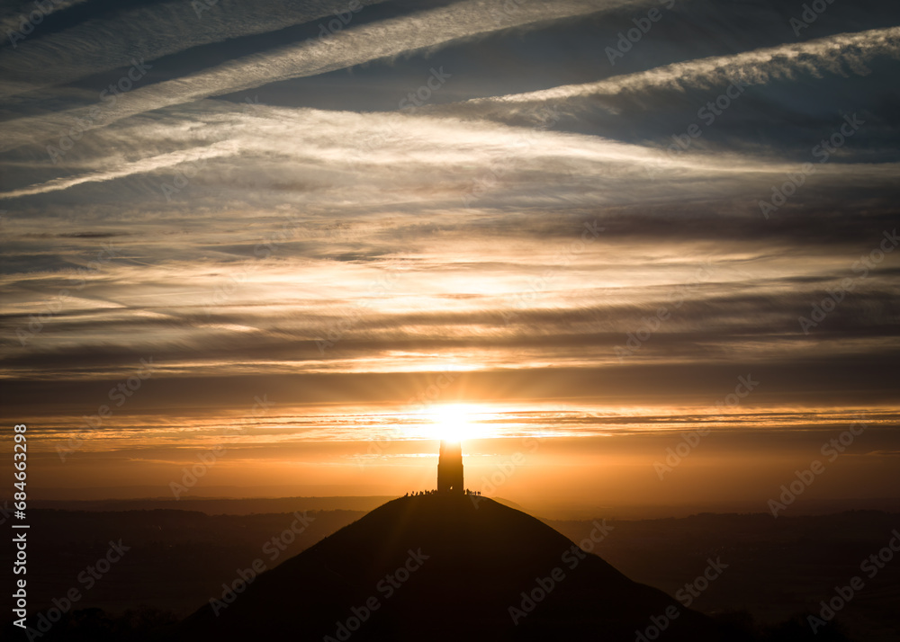 Glastonbury Tor at Sunset
