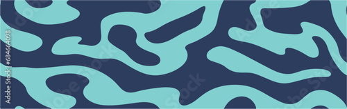 Paper cut shapes. Vector illustration. Abstract Water wave vector illustration design background. Liquid shape fluid wave. Seamless.