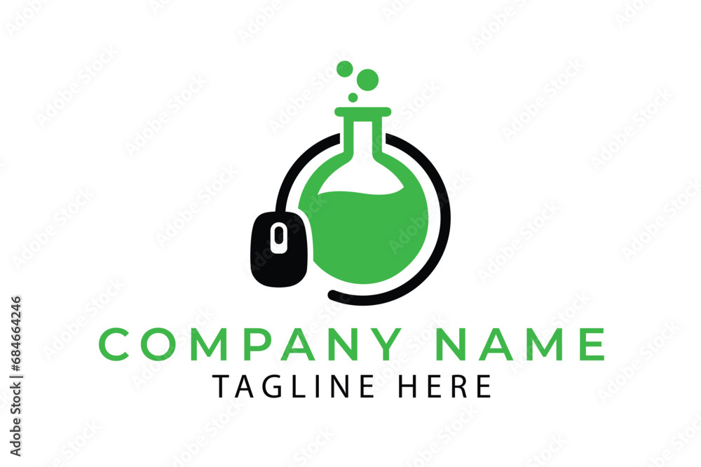 Chemical lab icon logo Chemical lab icon logo